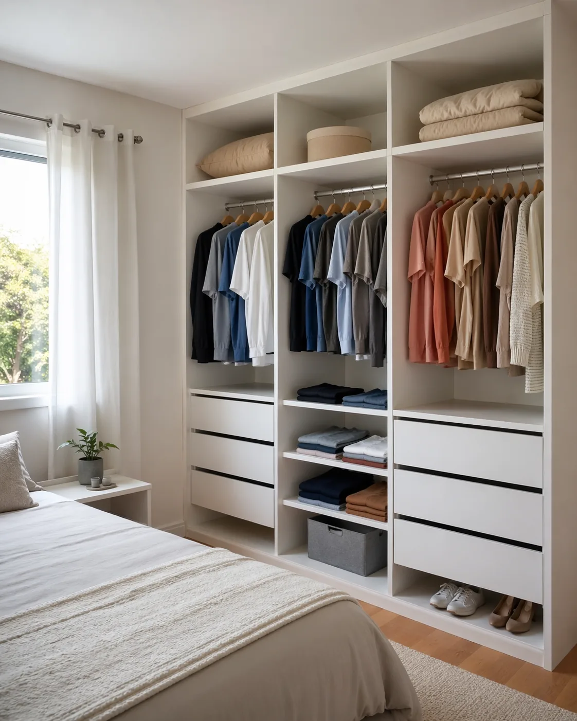 Guarda-roupas em MDF para quarto organizado