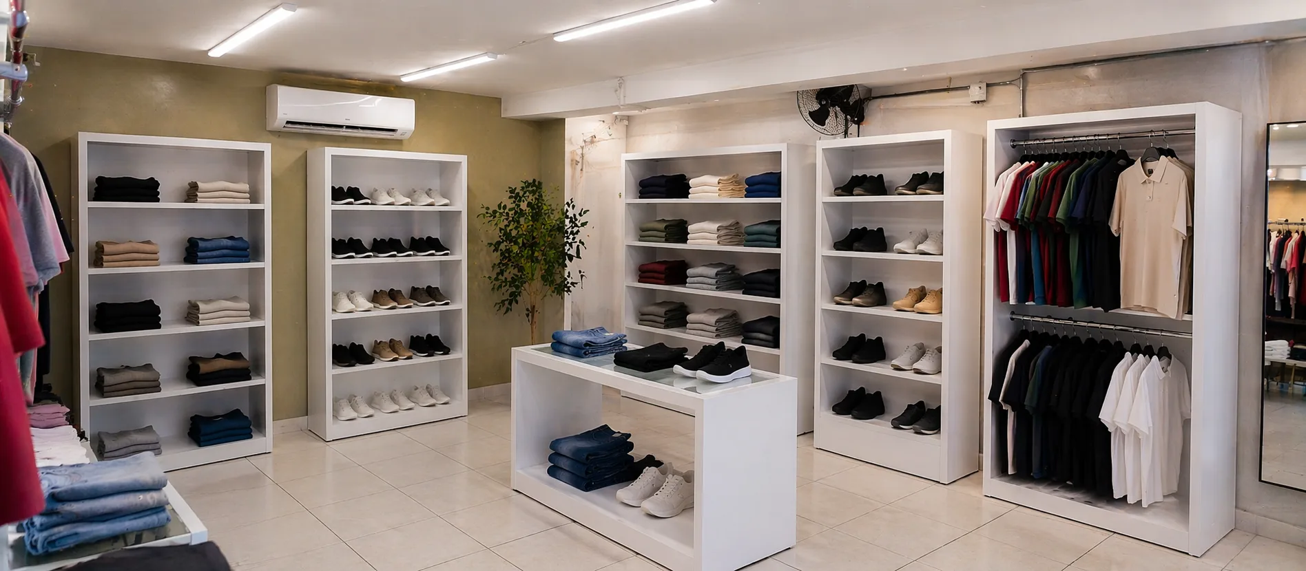 Expositores comerciais com prateleiras de alta durabilidade Tempercom