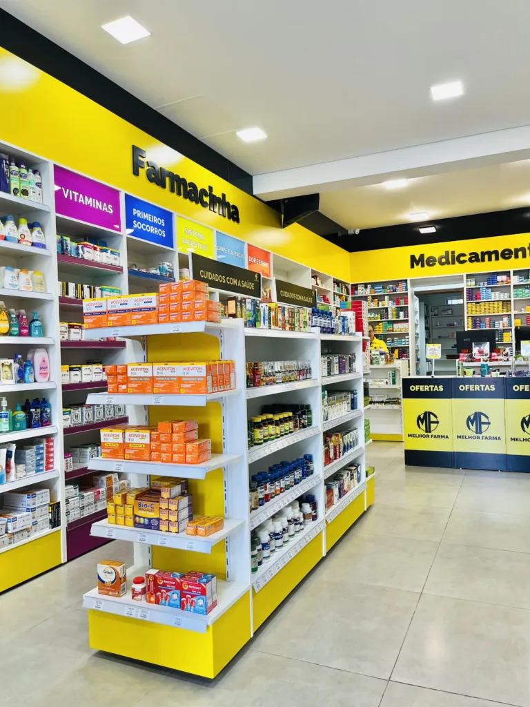 gondola farmacia versatil