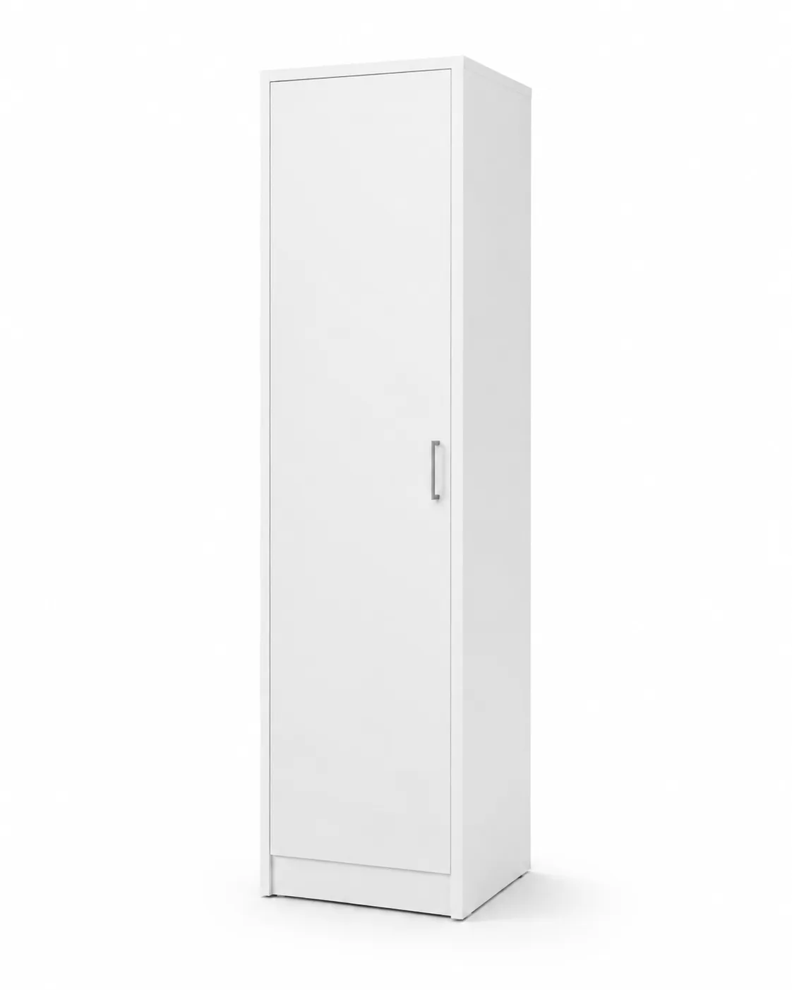 Sapateira branca fechada 1 porta em MDF para quarto e closet