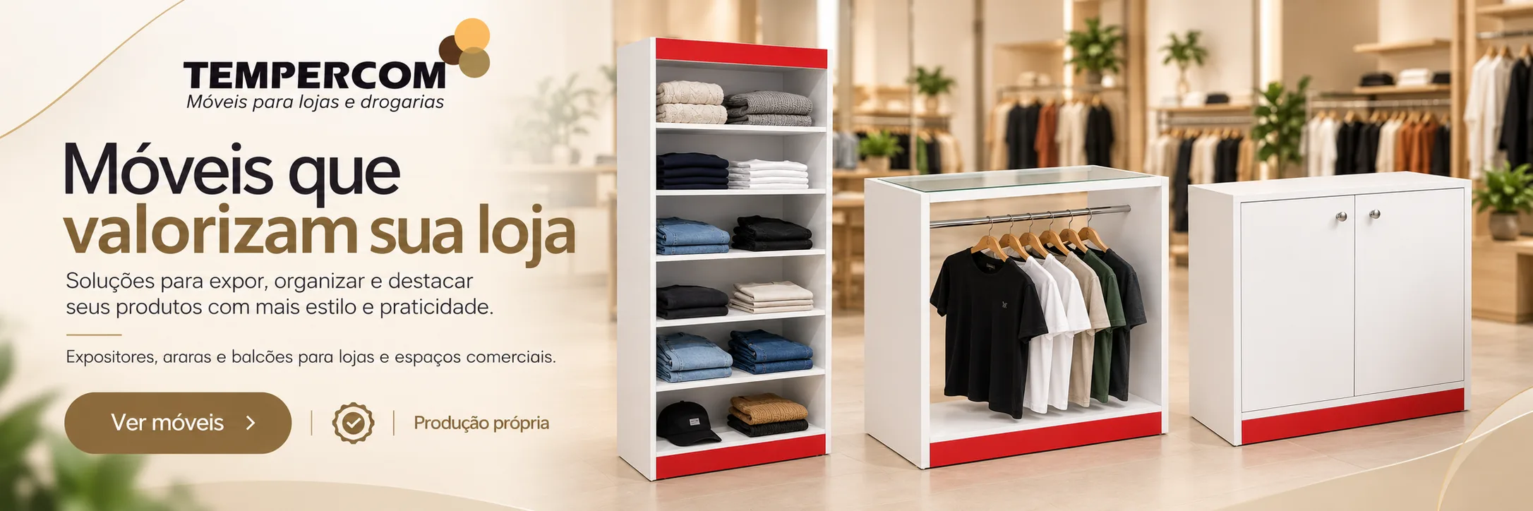 Móveis para lojas e comércio TEMPERCOM