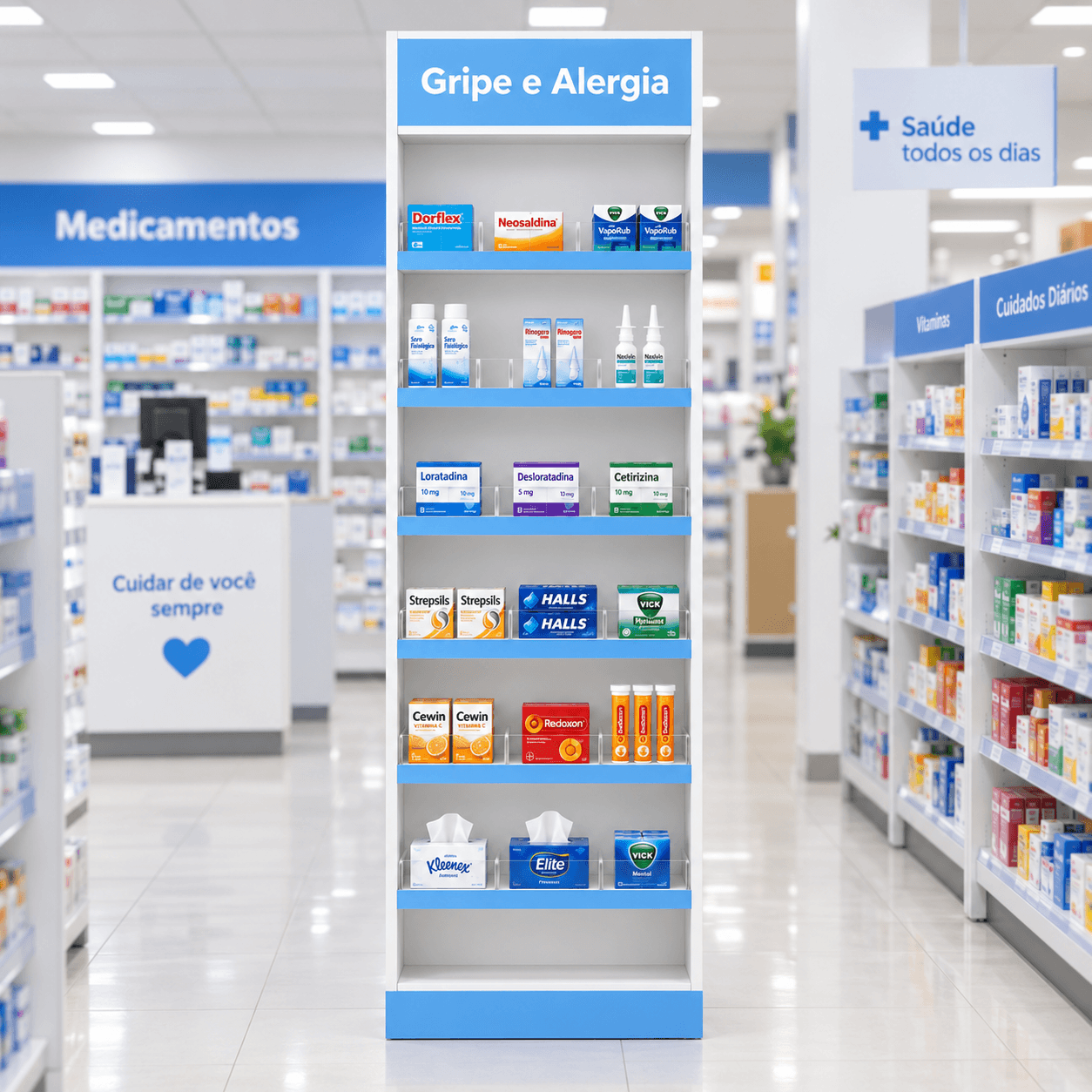 Módulo MIP Gripe e Alergia para farmácia em vista complementar