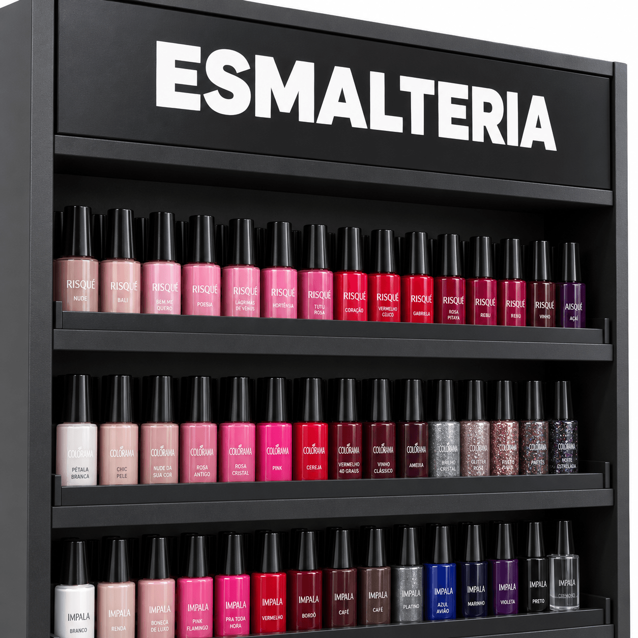 Expositor de Esmaltes para Farmácia 90 cm com 5 Níveis - vista 11