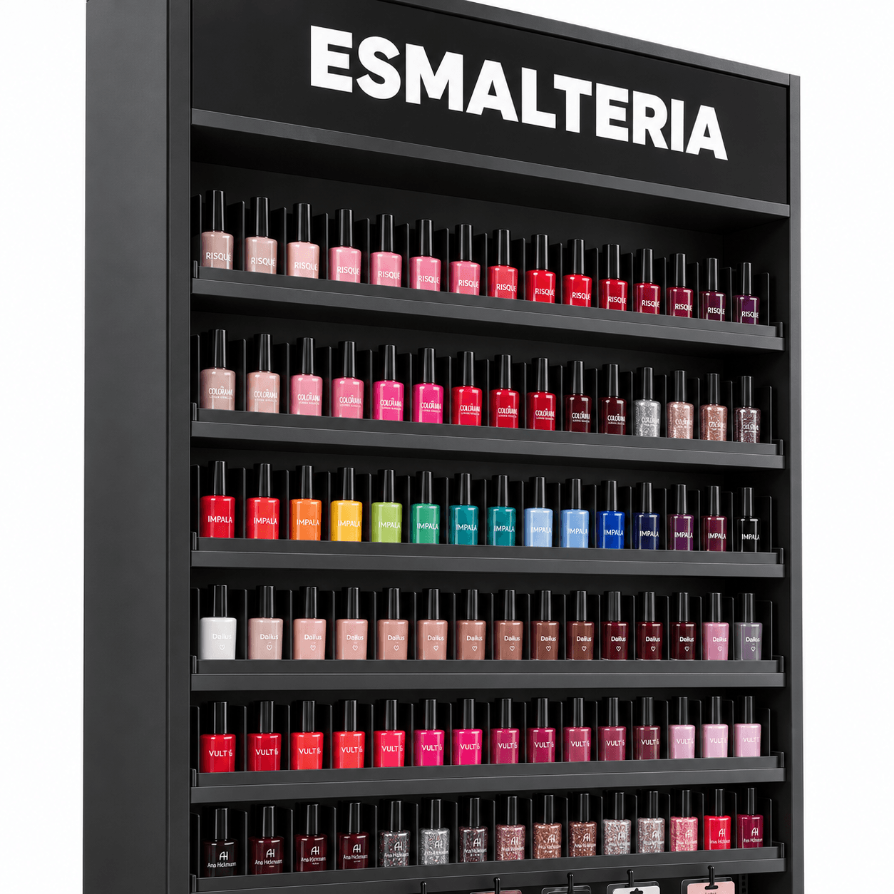 Expositor de Esmaltes para Farmácia 90 cm com 5 Níveis - vista 9